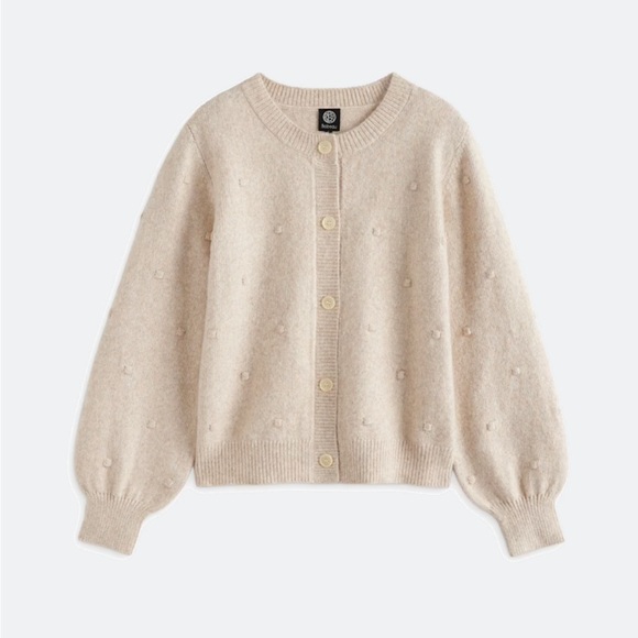 bobeau Sweaters - Bobeau Bobbi Jacquard Dot Cardigan
